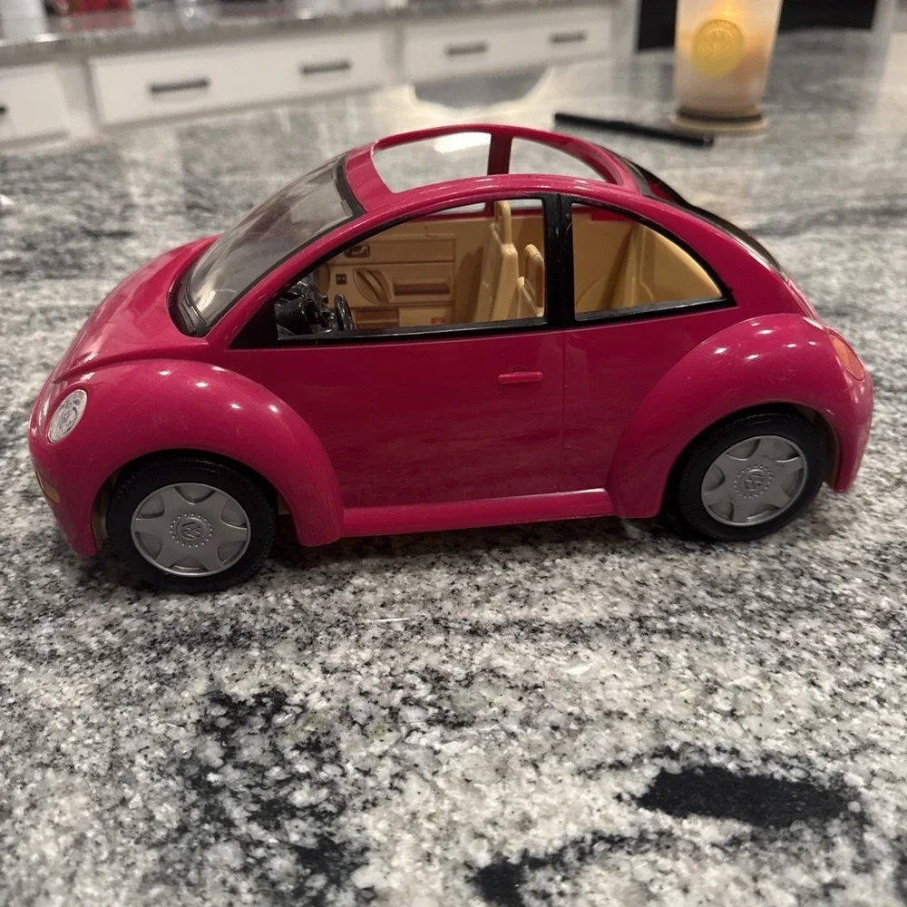 Fisher Price Loving Family Dollhouse VW BUG Pink Volkswagen NEW BEETLE Car 75342